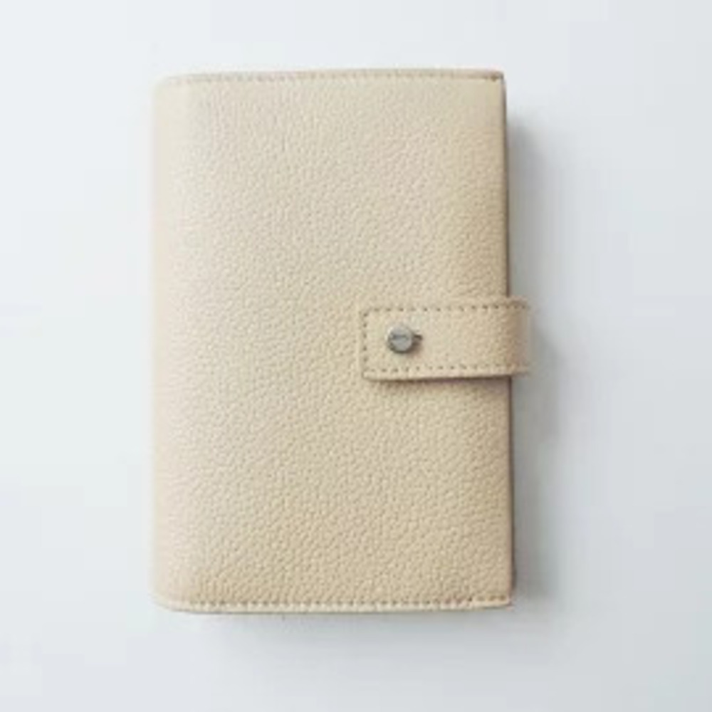 SAINT LAURENT PARIS Sac de Jour Bi fold Wallet Ivory White Leather